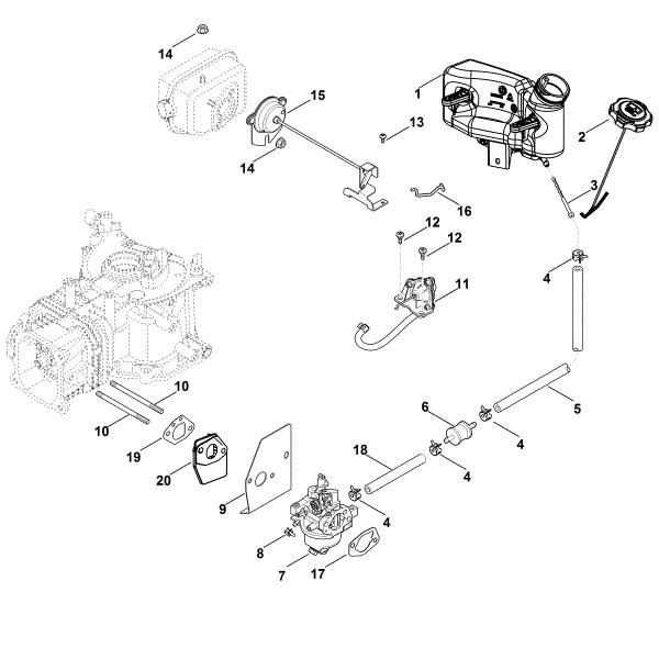 Imagen de G - Carburador, tuberà­a de combustible XT-675 (XT675-0022)