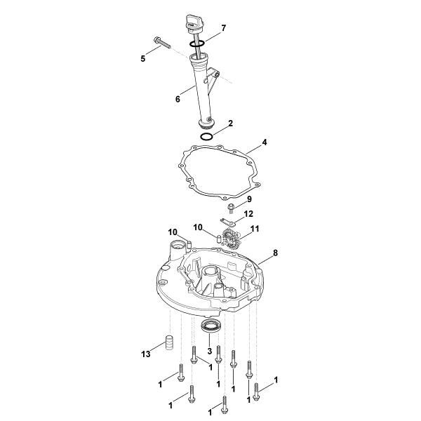 Imagen de K - Sistema de lubricacián, cárter de aceite XT-675 (XT675-2019)