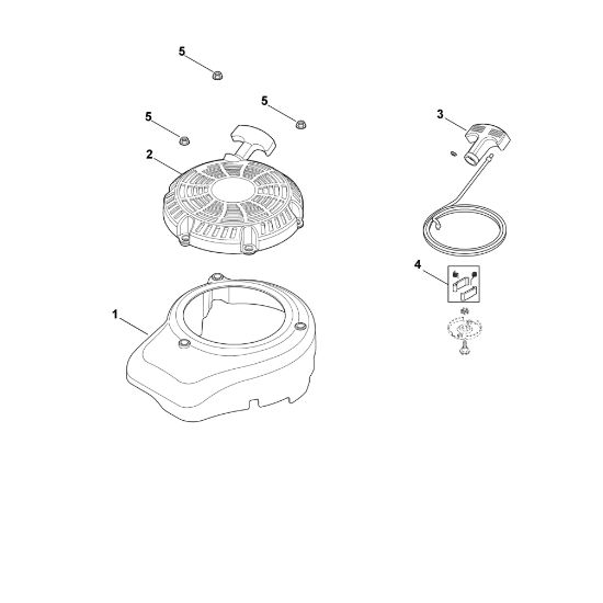 Imagen de L - Tapa del ventilador, dispositivo de arranque XT-675 (XT675-2019)