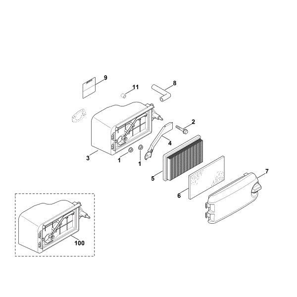 Imagen de B - Filtro de aire XT-675 (XT675-2046)