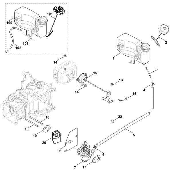 Imagen de G - Carburador, tuberà­a de combustible XT-675 (XT675-2046)