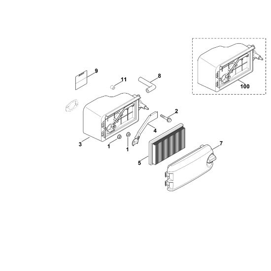 Imagen de B - Filtro de aire XT-675 (XT675-2047)