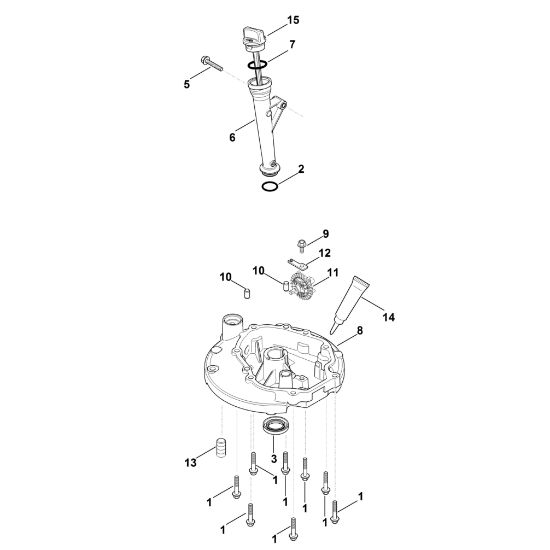 Imagen de K - Sistema de lubricacián, cárter de aceite XT-675 (XT675-2047)