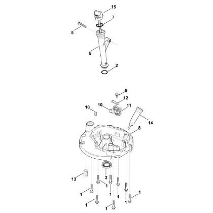 Imagen de K - Sistema de lubricacián, cárter de aceite XT-675 (XT675-3052)