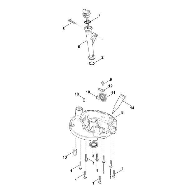 Imagen de K - Sistema de lubricacián, cárter de aceite XT-675 (XT675-3069)