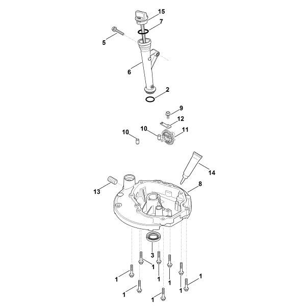 Imagen de K - Sistema de lubricacián, cárter de aceite XT-675 (XT675-3109)