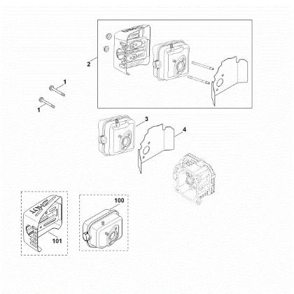 Imagen de F - Tubo de escape XT-800 (XT800-0032)