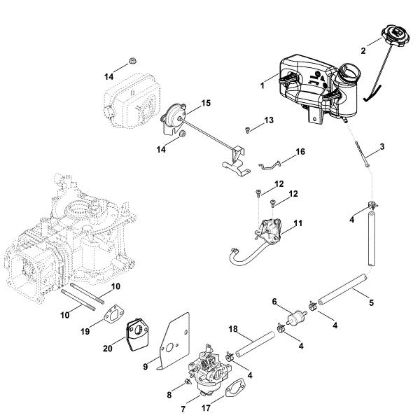 Imagen de G - Carburador, tuberà­a de combustible XT-800 (XT800-0032)