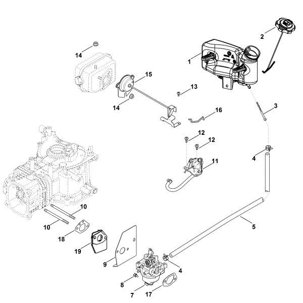 Imagen de G - Carburador, tuberà­a de combustible XT-800 (XT800-0036)