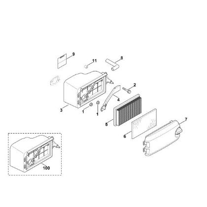 Imagen de B - Filtro de aire XT-800 (XT800-2052)