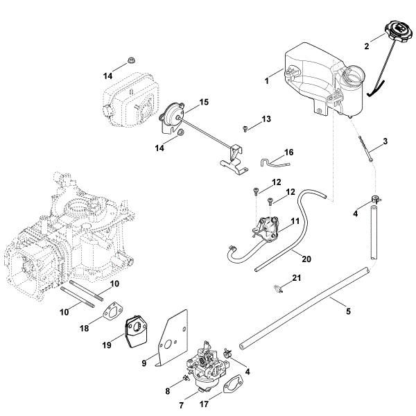 Imagen de G - Carburador, tuberà­a de combustible XT-800 (XT800-2053)