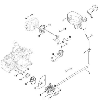 Imagen de G - Carburador, tuberà­a de combustible XT-800 (XT800-3086)