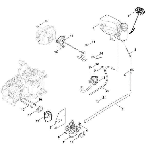 Imagen de G - Carburador, tuberà­a de combustible XT-800 (XT800-3087)