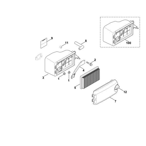 Imagen de B - Filtro de aire XT-800 (XT800-3089)