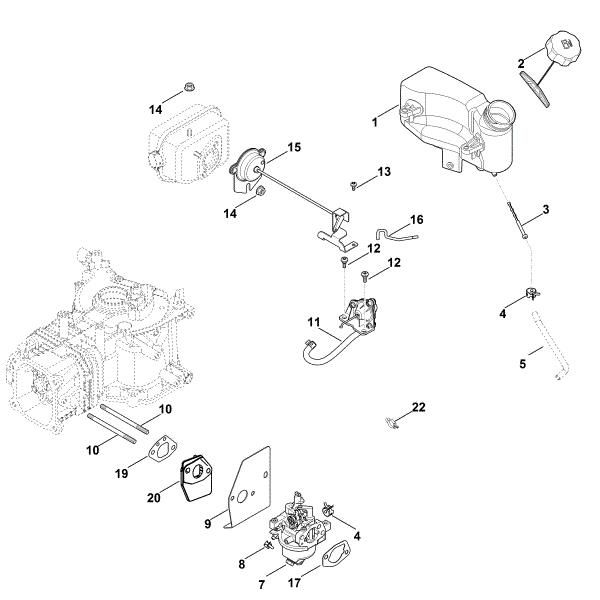 Imagen de G - Carburador, tuberà­a de combustible XT-800 (XT800-3091)