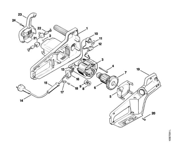 Electrosierras (MSE) E 14 Motor eléctrico E 14 de la marca Stihl