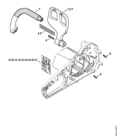 Electrosierras (MSE) MSE 141 C-Q Protector salvamanos de la marca Stihl