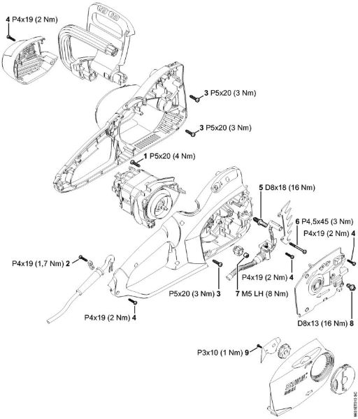 Electrosierras (MSE) MSE 170 C-BQ Pares de apriete de la marca Stihl