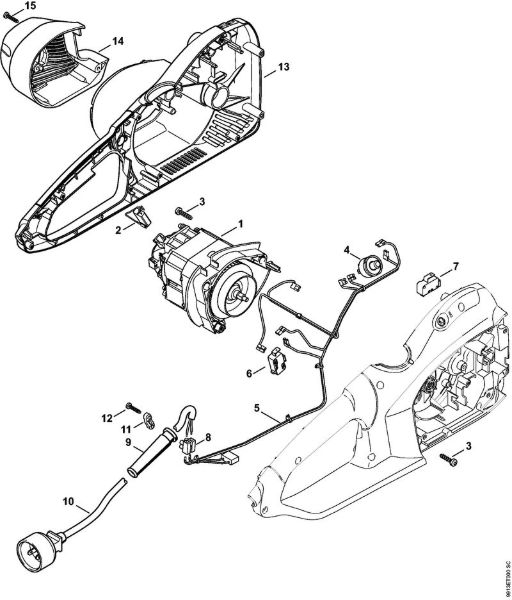 Electrosierras (MSE) MSE 250 C-Q Motor eléctrico, Cárter de motor EEUU, CDN de la marca Stihl