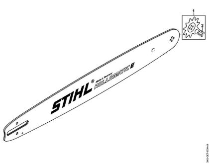 Espadas Guí­a R 35cm/14" 1,3mm/0.050" 3/8" P Rollomatic E 3/8" Picco 9 Dientes de la marca Stihl