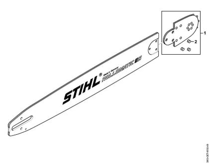 Espadas Guí­a S 53cm/21" 1,6mm/0.063" 3/8" Rollomatic ES 3/8â€ 10 Dientes de la marca Stihl