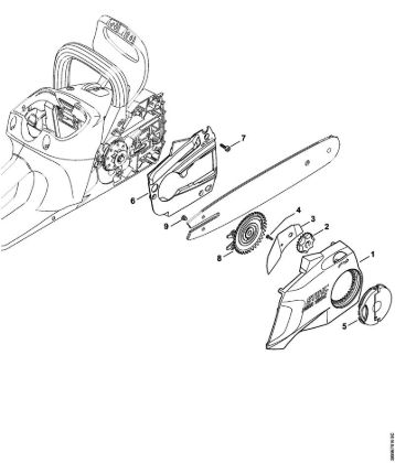 Motosierras de baterí­a (MSA) MSA 160 C-B Tapa del pióón de cadena de la marca Stihl