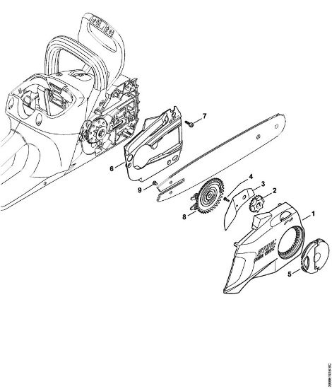 Motosierras de baterí­a (MSA) MSA 160 C-B Tapa del pióón de cadena de la marca Stihl