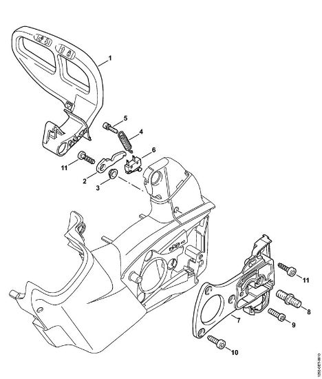 Motosierras de baterí­a (MSA) MSA 160 T Protector, Freno de cadena de la marca Stihl