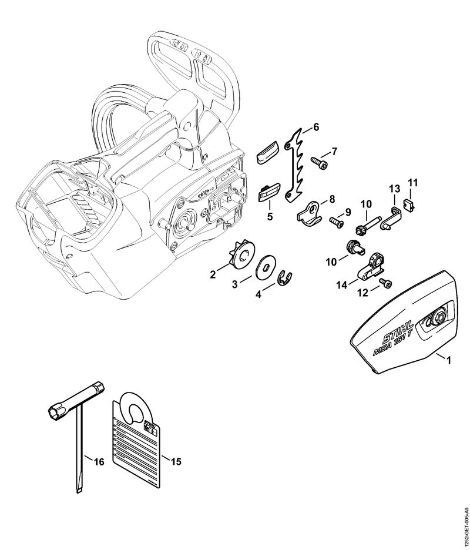 Motosierras de baterí­a (MSA) MSA 161 T Tapa del pióón de cadena de la marca Stihl