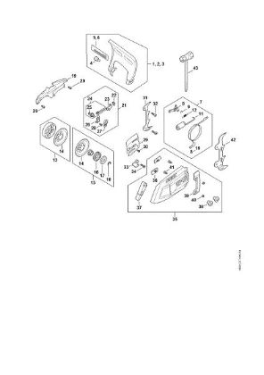 Imagen de C - Protector, Freno de cadena, Dispositivo tensor de la cadena MSA 300.0 C-O