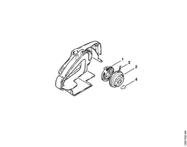 Motosierras de gasolina (MS) 009 EQ Mecanismo de arranque (35.85), (25.84) de la marca Stihl
