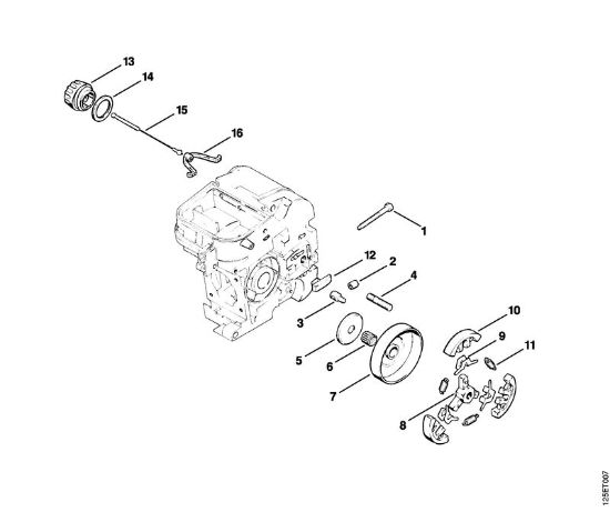 Motosierras de gasolina (MS) 009 LQ Embrague de la marca Stihl