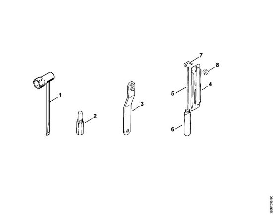Motosierras de gasolina (MS) 010 AVEQ Herramientas, Accesorios extra de la marca Stihl
