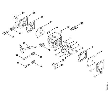 Motosierras de gasolina (MS) 011 AVE Carburador WA-99 de la marca Stihl