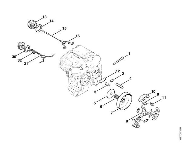 Motosierras de gasolina (MS) 012 AVEQ Embrague de la marca Stihl