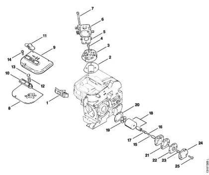 Motosierras de gasolina (MS) 012 AVEQ Filtro de aire, Bomba de aceite de la marca Stihl