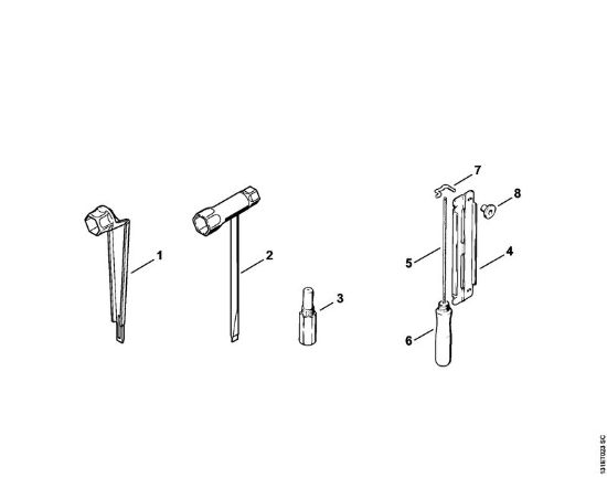 Motosierras de gasolina (MS) 012 AVEQ Herramientas, Accesorios extra de la marca Stihl