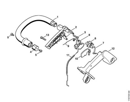 Motosierras de gasolina (MS) 019 T Manillar tubular de la marca Stihl