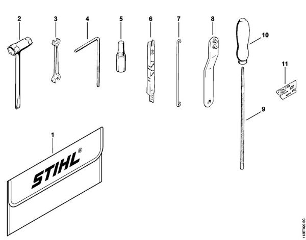 Motosierras de gasolina (MS) 031 Herramientas, Accesorios extra de la marca Stihl