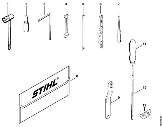 Motosierras de gasolina (MS) 032 AV Herramientas, Accesorios extra de la marca Stihl