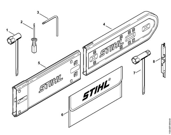 Motosierras de gasolina (MS) 034 Herramientas, Accesorios extra de la marca Stihl