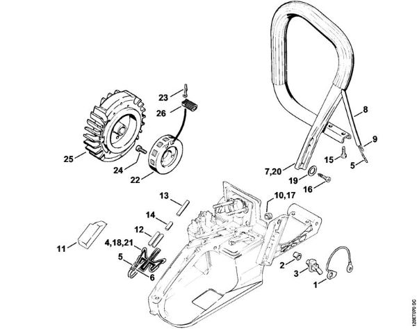 Motosierras de gasolina (MS) 034 S Calefacción de la marca Stihl