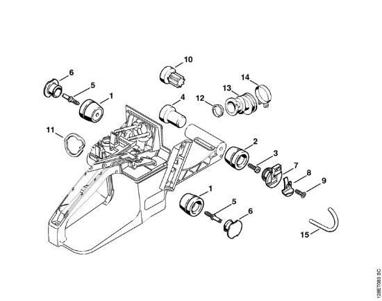 Motosierras de gasolina (MS) 034 S Systema AV de la marca Stihl