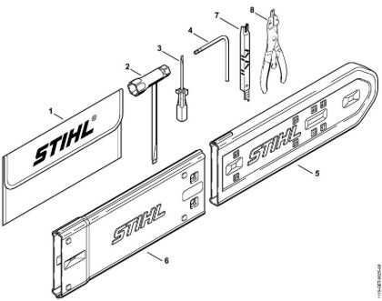 Motosierras de gasolina (MS) 038 SW Herramientas, Accesorios extra de la marca Stihl