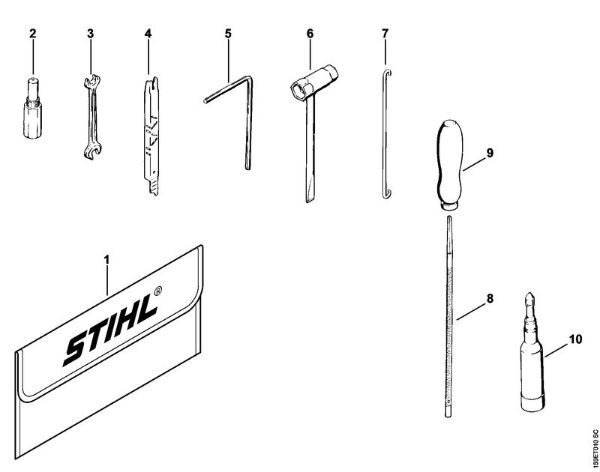 Motosierras de gasolina (MS) 041 FB Herramientas, Accesorios extra de la marca Stihl