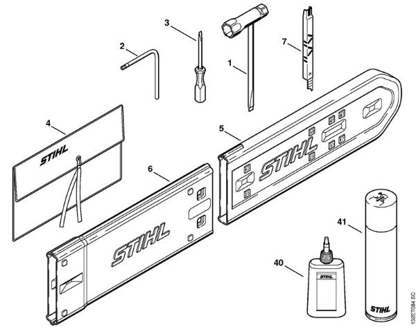 Motosierras de gasolina (MS) 044 C Herramientas, Accesorios extra de la marca Stihl