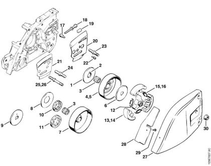 Motosierras de gasolina (MS) 056 S Embrague de la marca Stihl