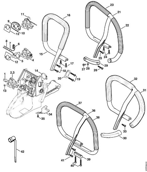 Motosierras de gasolina (MS) 066 BR Manillar tubular de la marca Stihl