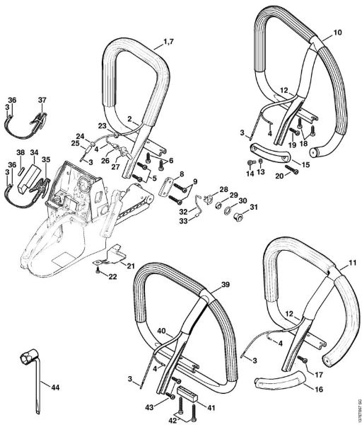 Motosierras de gasolina (MS) 066 M Manillar tubular (Calefacción) de la marca Stihl