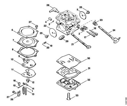 Motosierras de gasolina (MS) 076 S Carburador WS-26 de la marca Stihl